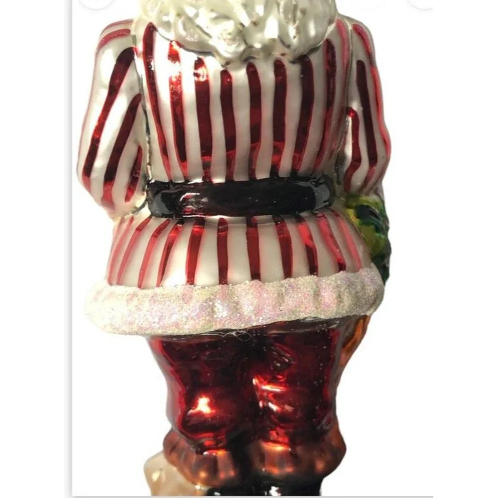 Christopher Radko Santa Christmas Ring in the Holidays Ornament Box Tag 6.75 In